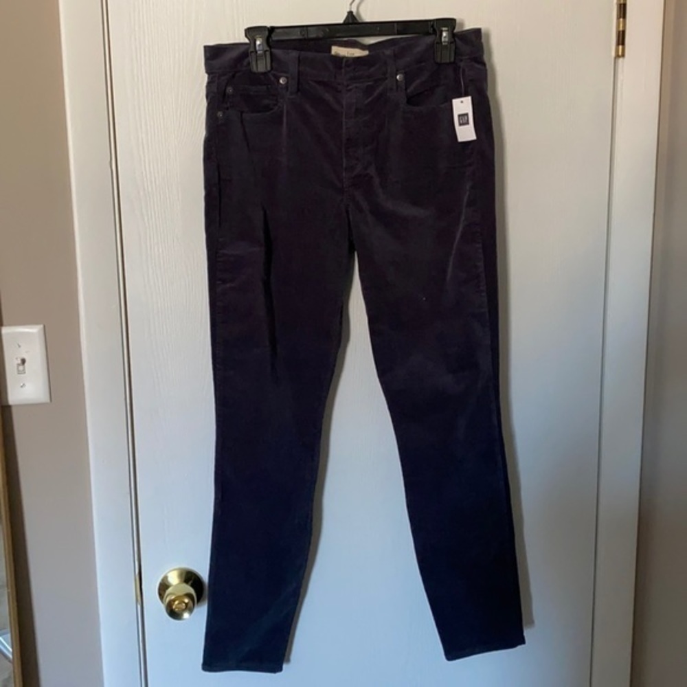 NWT Gap Corduroy true skinny 31 regular blue/gray